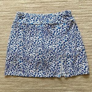 TZU TZU Sport Riley Women's Golf Skirt | Skort Blue White Size Small